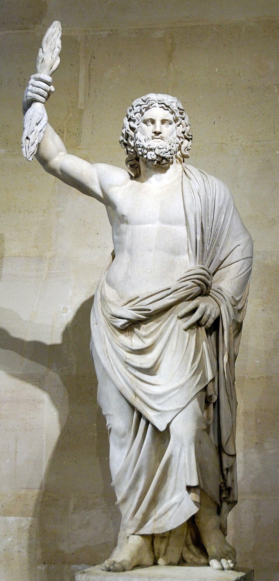 Der Jupiter von Smyrna — römische Marmorstatue des 2. Jahrhunderts, Louvre