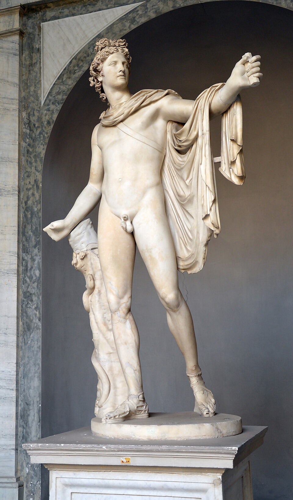 Der Apollo vom Belvedere — römische Marmorkopie nach einem griechischen Bronzeoriginal, Vatikanische Museen