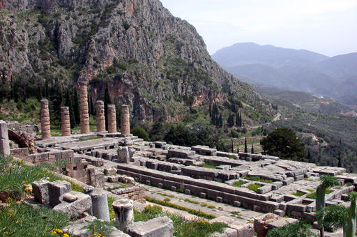 Der Apollontempel in Delphi