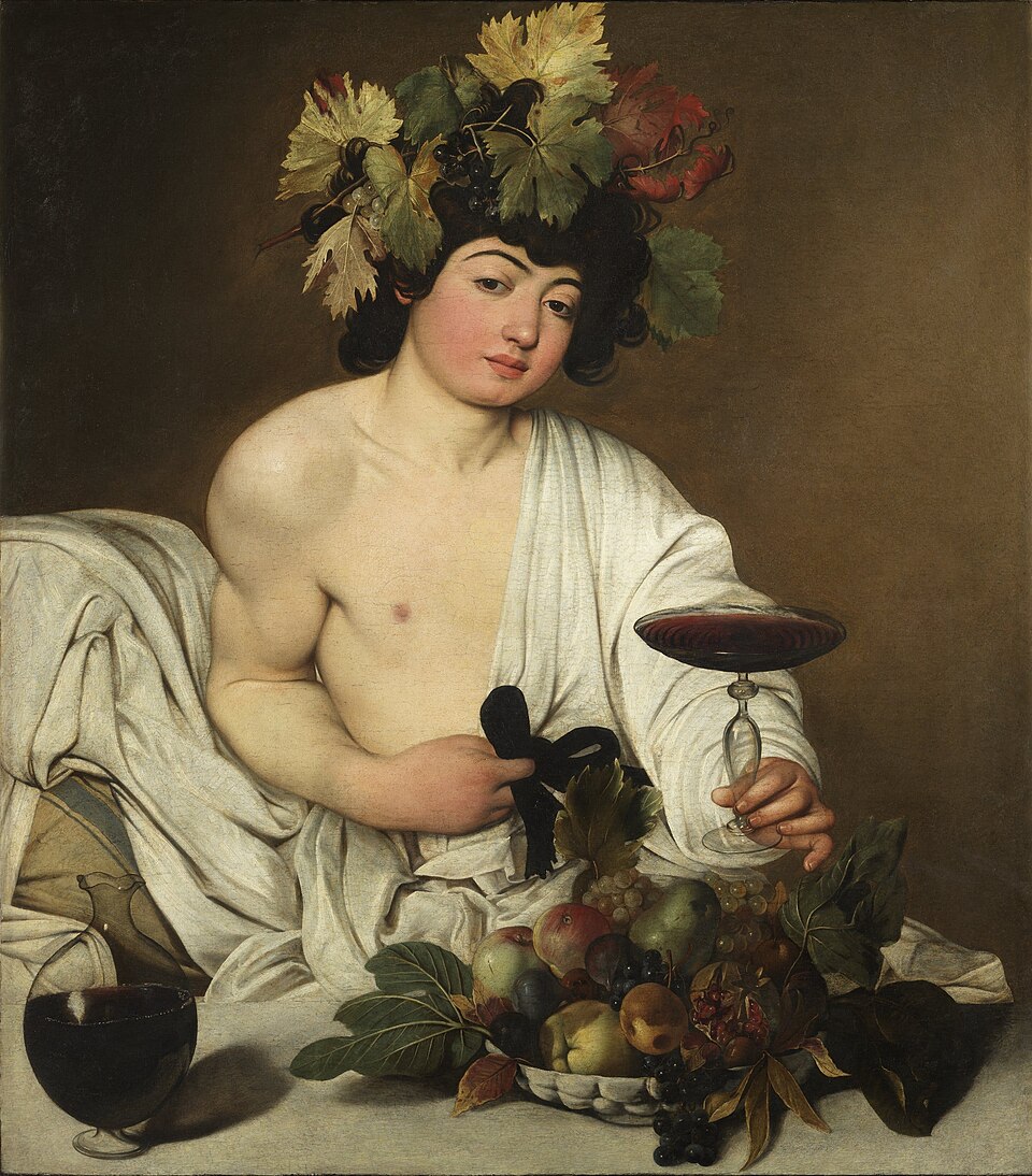 Bacchus, Gemälde von Caravaggio, Galleria degli Uffizi, Florenz
