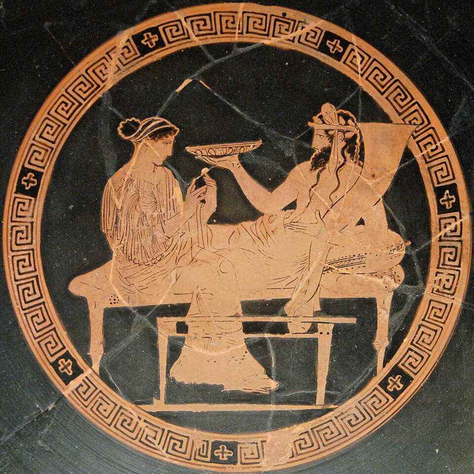 Hades und Persephone — attische Trinkschale, British Museum